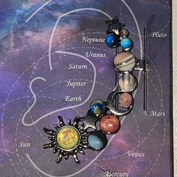 NEW Cosmic Sun & Planets Ear Cuff - Picture 3 of 4